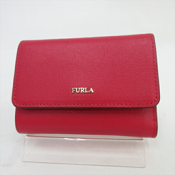 Furla Bifold Wallet Red Leather